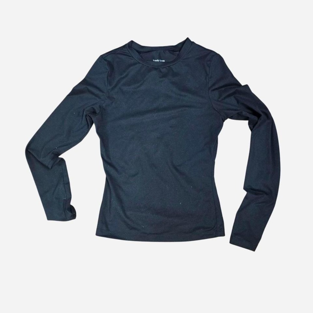 Trendy queen black long sleeve size extra small‎